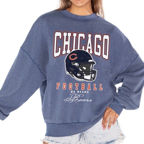 Gameday Couture Tops - Chicago Bears Vintage Wash Crewneck